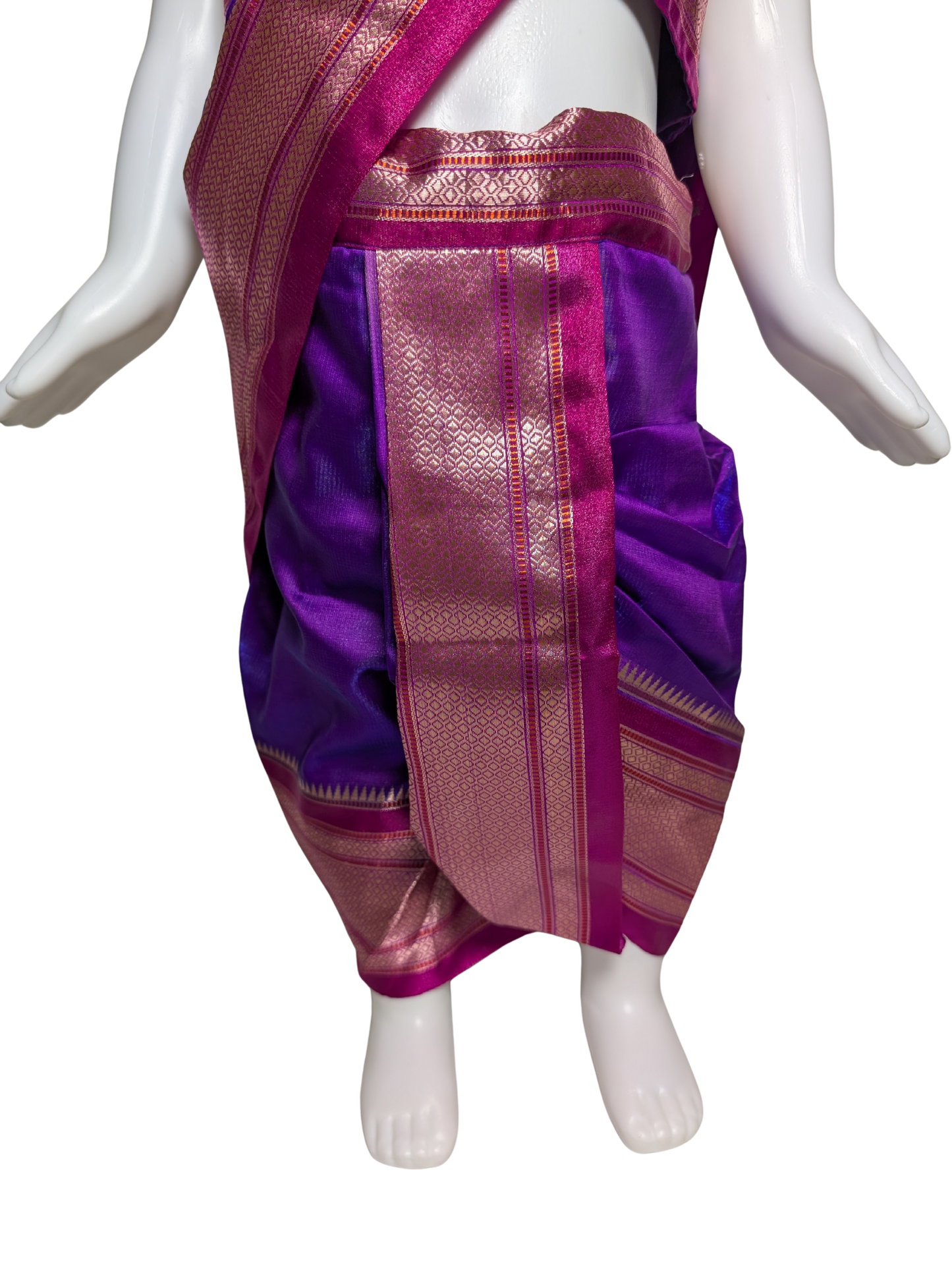 Violet Pre-Stitched Nauvari